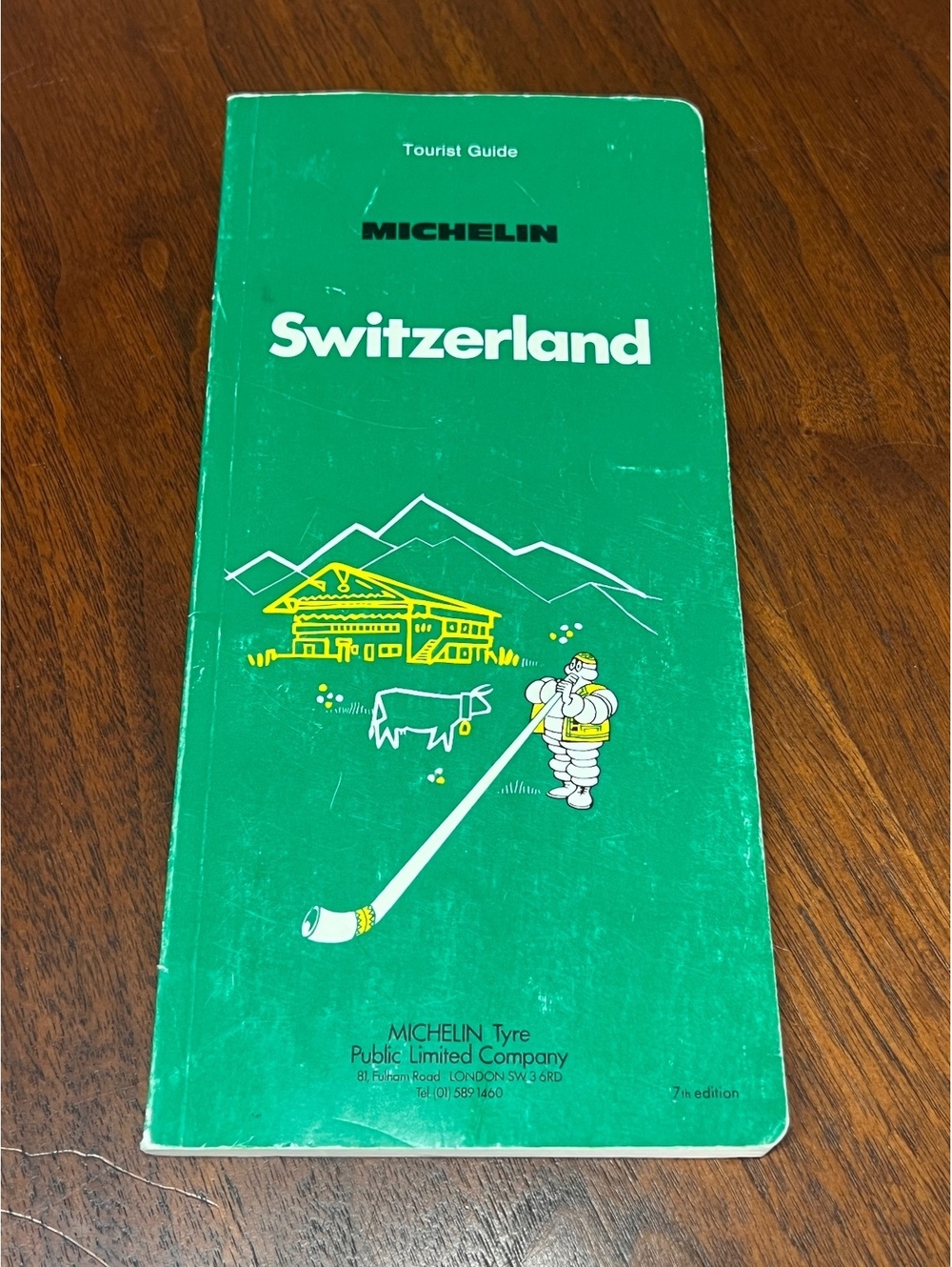 Vintage 1982 Michelin Green Guide Switzerland 7th Edition
